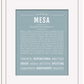Mesa | Name Art Print