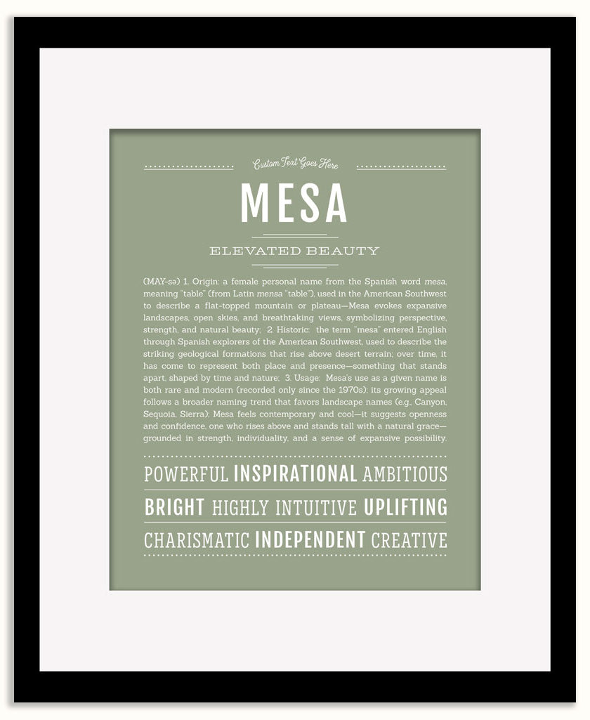 Mesa | Name Art Print