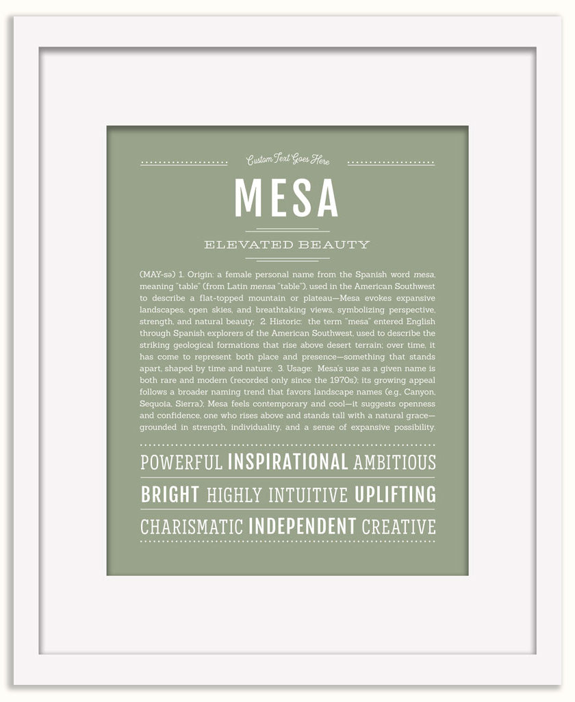 Mesa | Name Art Print