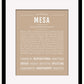 Mesa | Name Art Print
