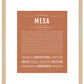 Mesa | Name Art Print