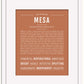 Mesa | Name Art Print