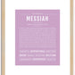 Messiah | Name Art Print