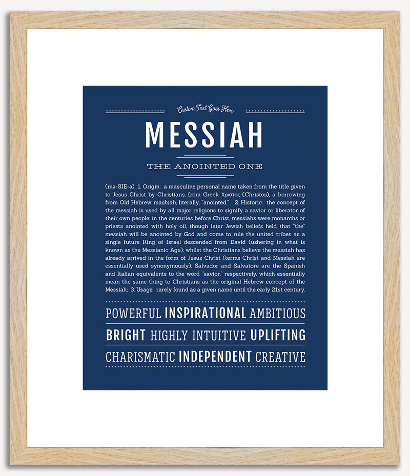 Messiah | Name Art Print