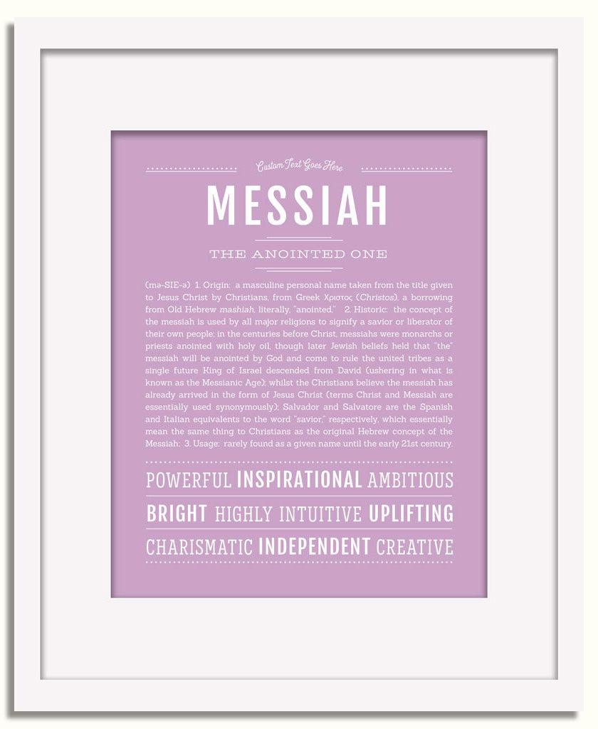 Frame Options | Lilac | White Frame, Matted