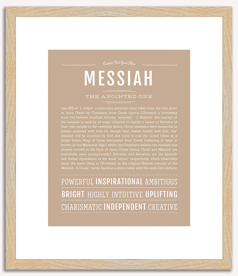 Messiah | Name Art Print