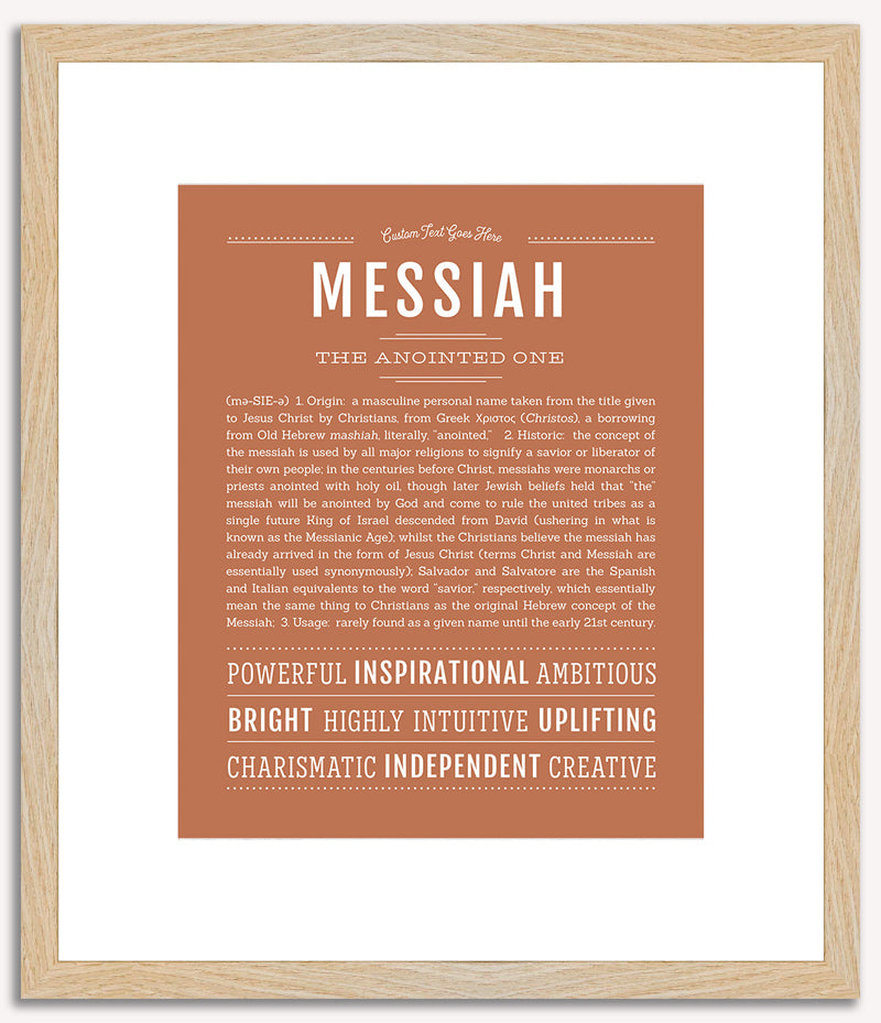 Messiah | Name Art Print