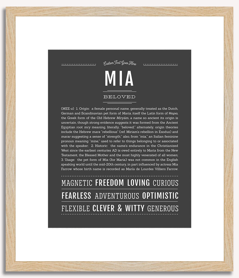 Mia | Name Art Print