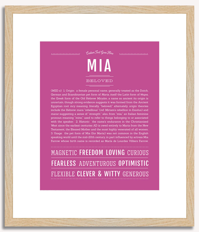 Mia | Name Art Print