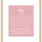 Mia | Name Art Print