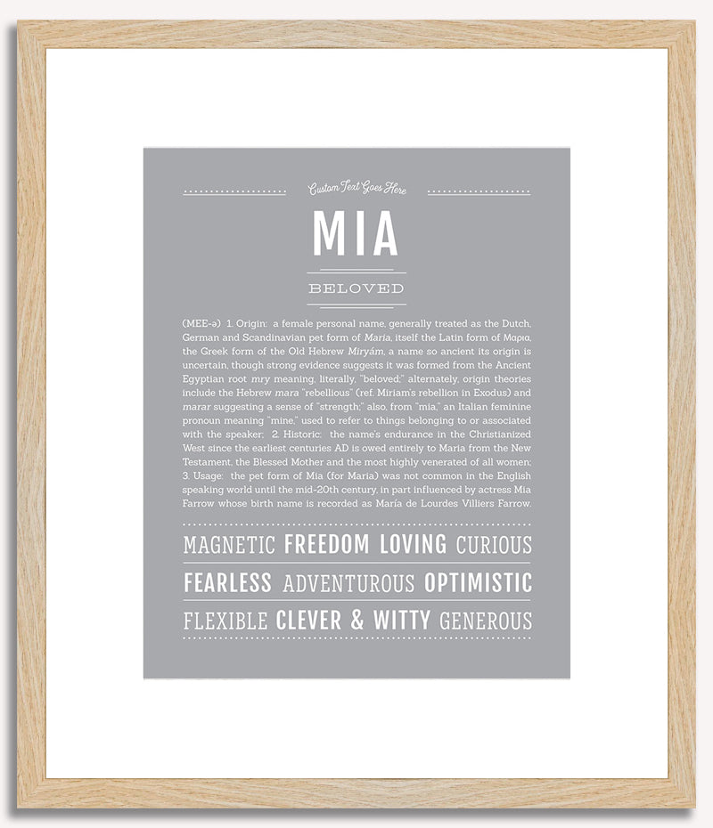 Mia | Name Art Print