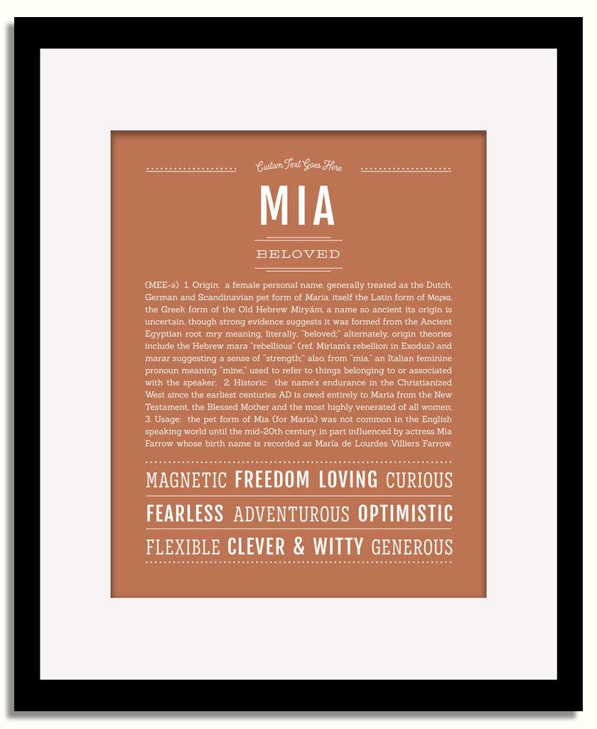 Frame Options | Terra Cotta | Black Frame, Matted