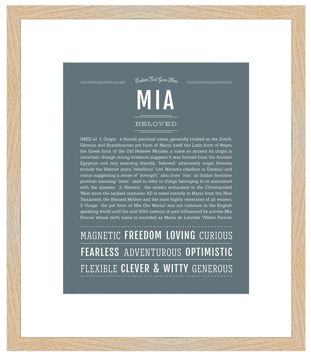 Mia | Name Art Print