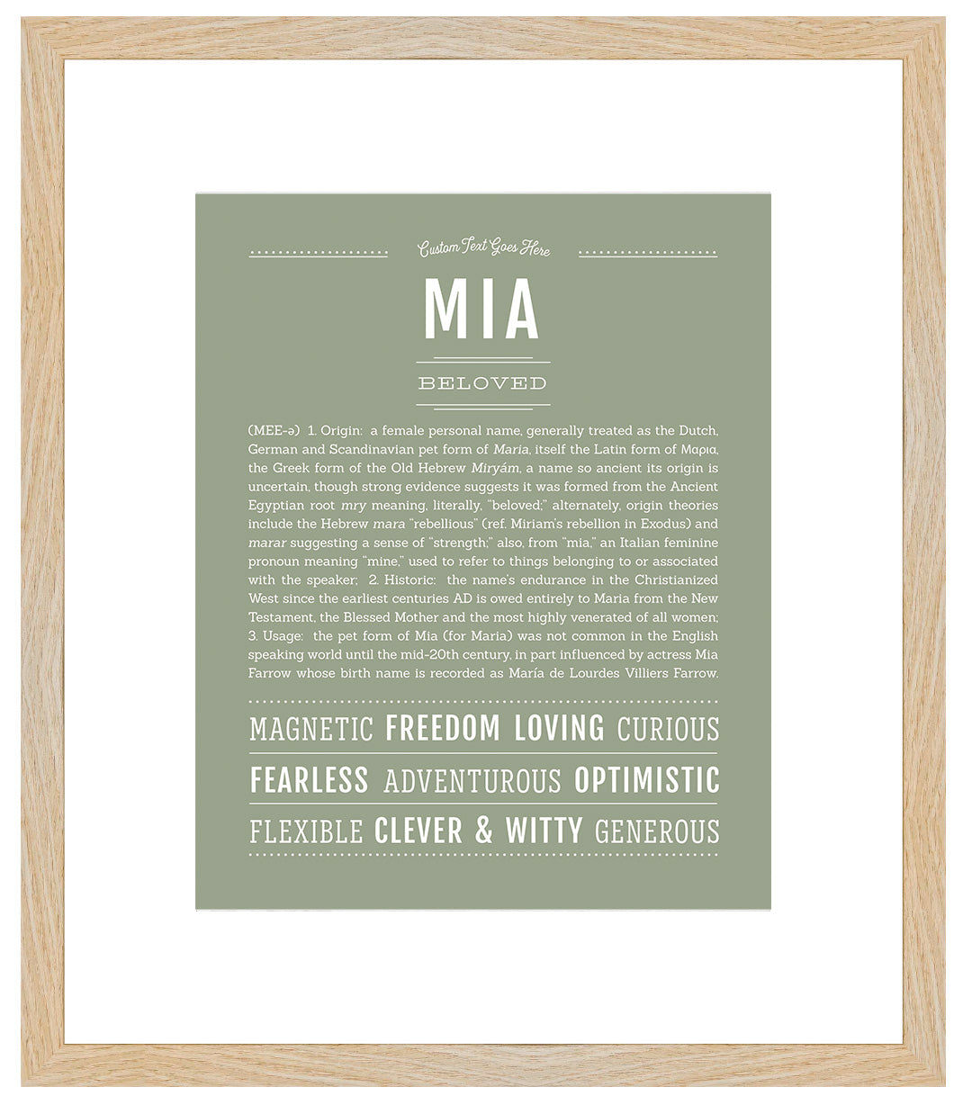 Mia | Name Art Print