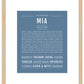 Mia | Name Art Print