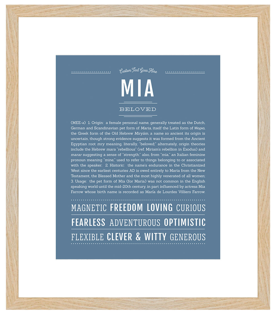 Mia | Name Art Print