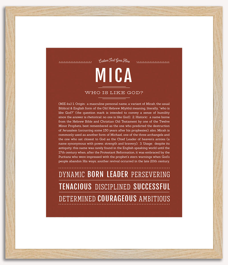 Mica | Name Art Print