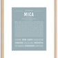 Mica | Name Art Print