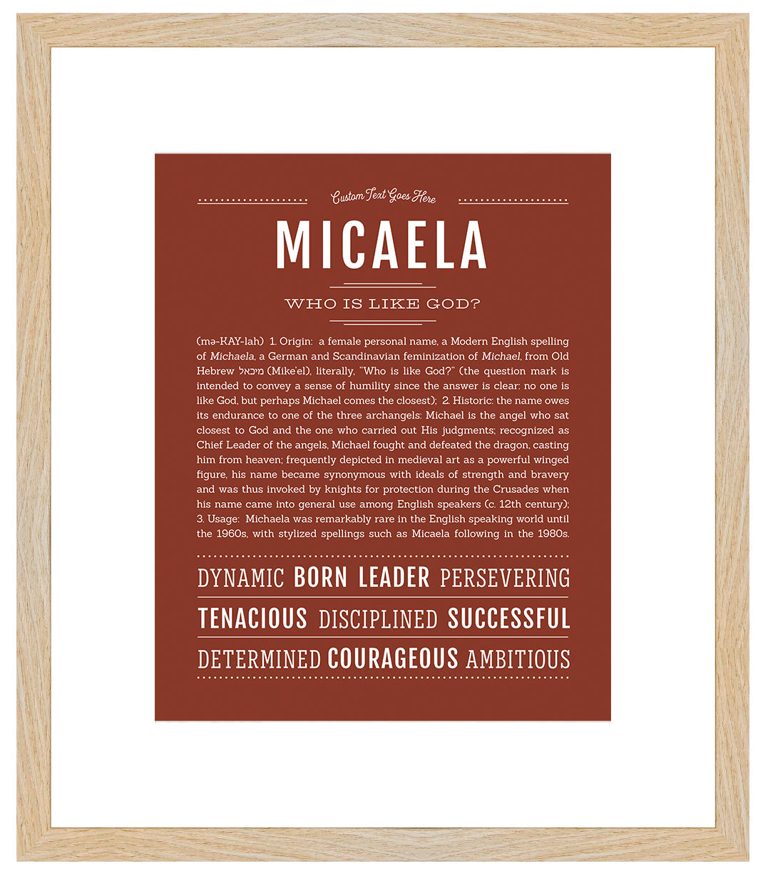 Micaela | Name Art Print