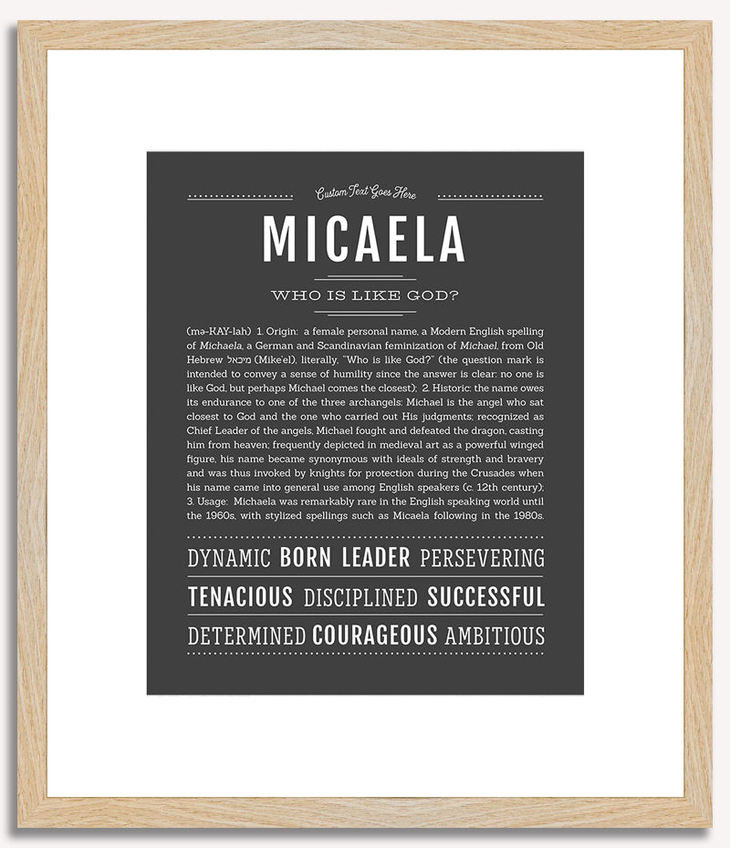 Micaela | Name Art Print