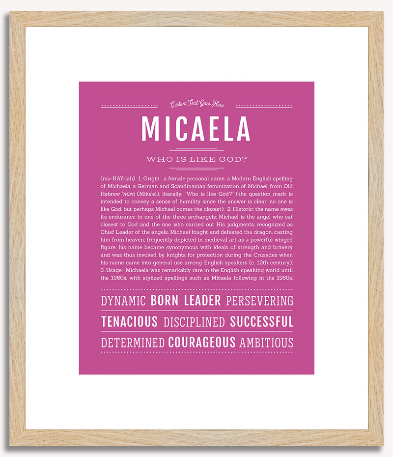 Micaela | Name Art Print