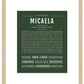 Micaela | Name Art Print