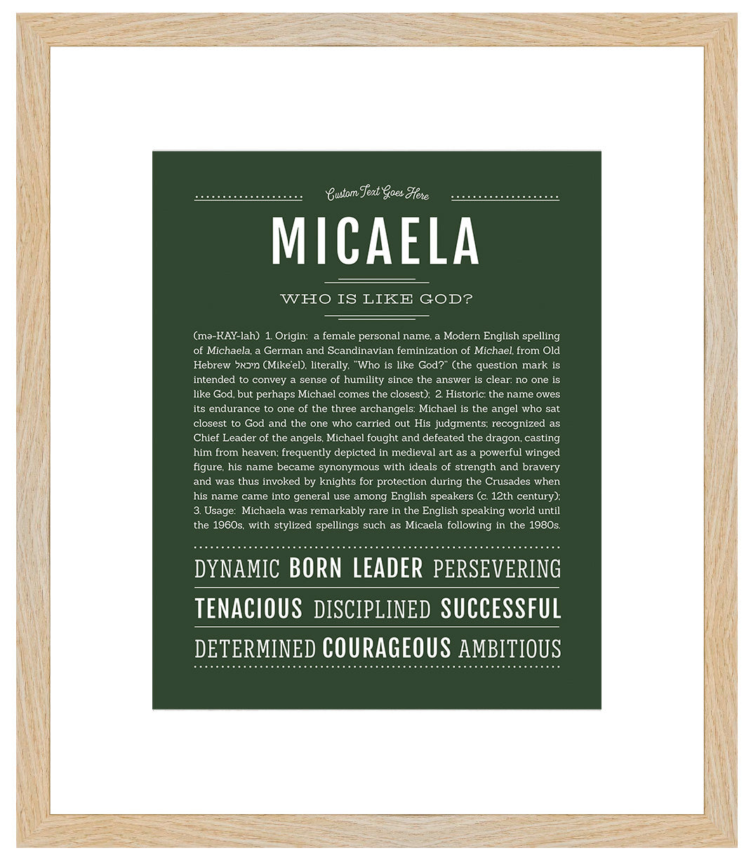 Micaela | Name Art Print