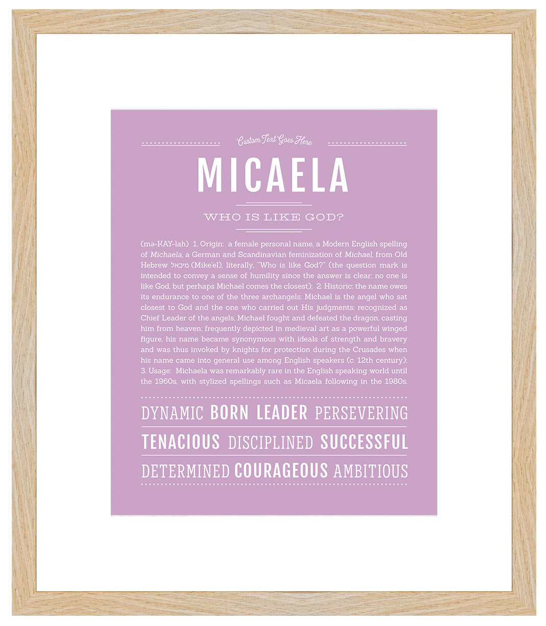 Micaela | Name Art Print