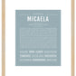 Micaela | Name Art Print