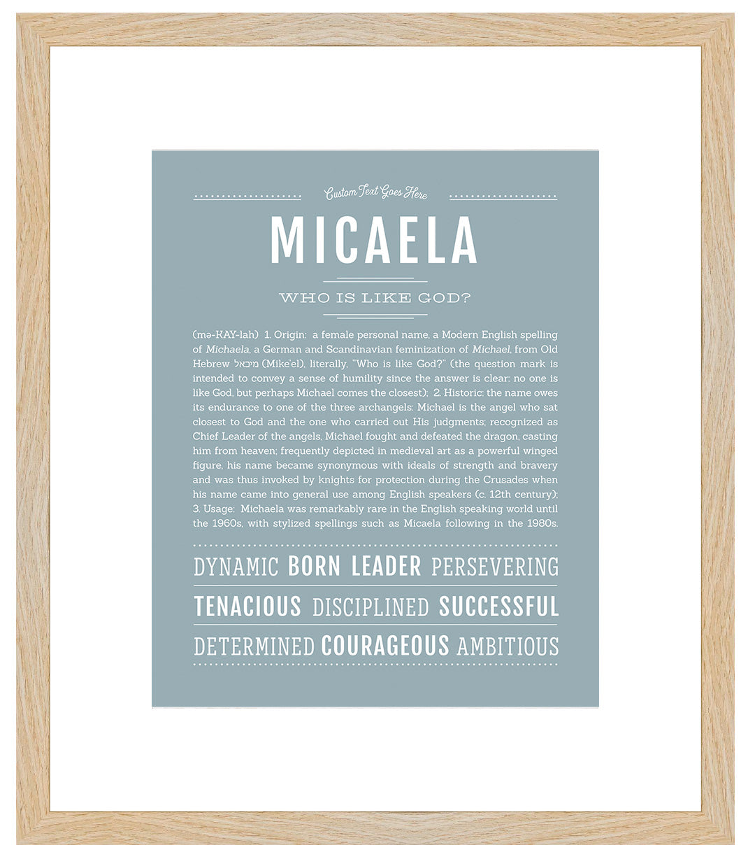 Micaela | Name Art Print