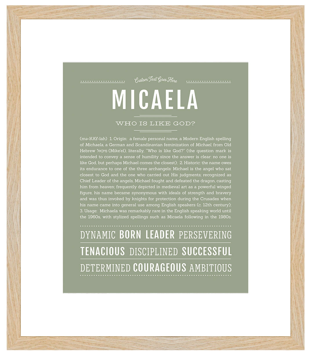 Micaela | Name Art Print