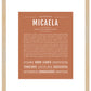 Micaela | Name Art Print