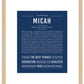 Micah (female) | Name Art Print