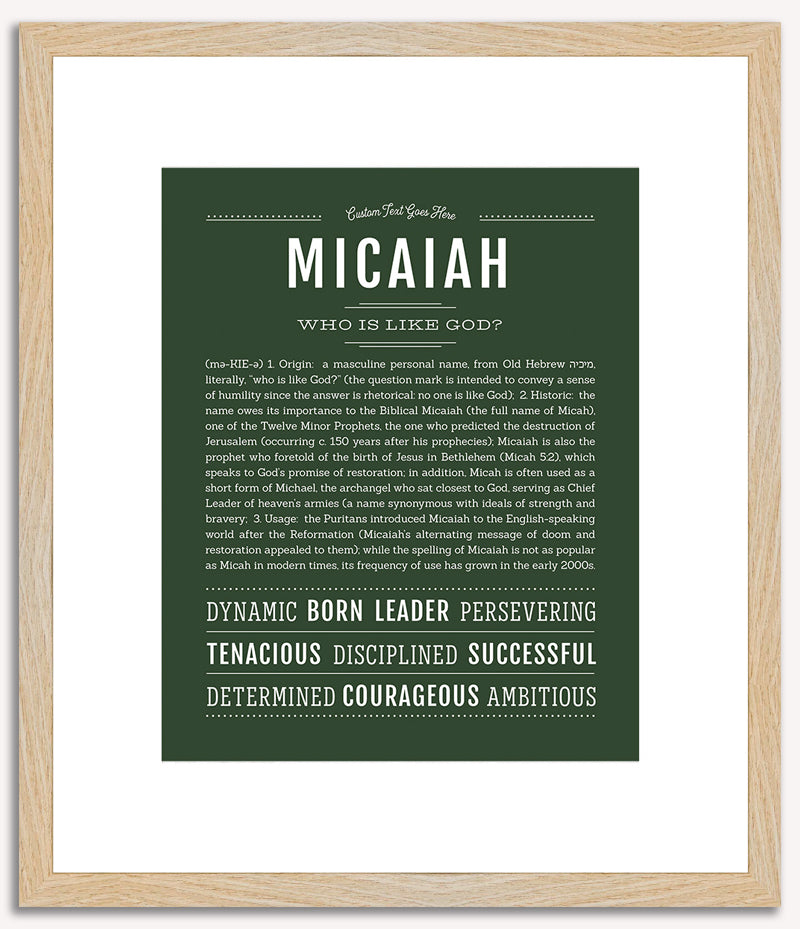 Micaiah | Name Art Print