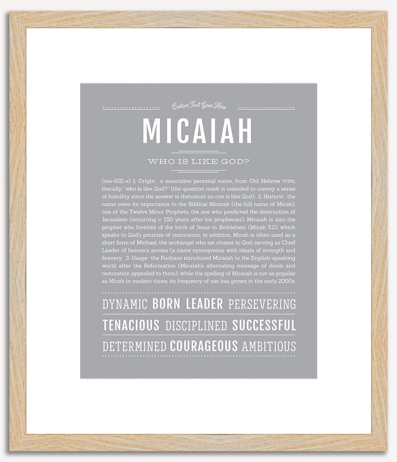 Micaiah | Name Art Print