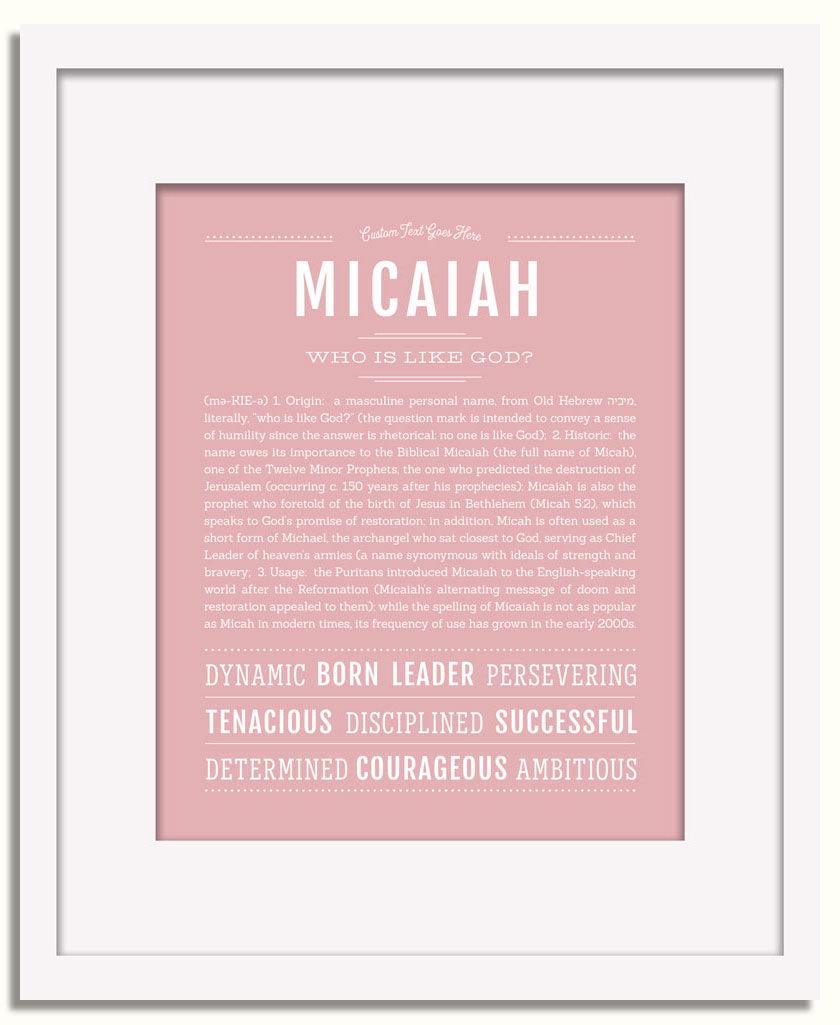 Frame Options | Dusty Rose | White Frame, Matted