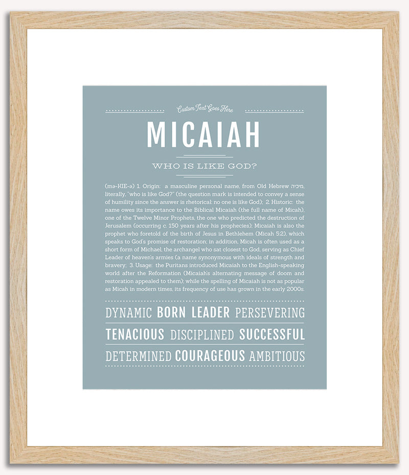 Micaiah | Name Art Print