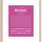 Michael | Name Art Print