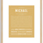 Michael | Name Art Print