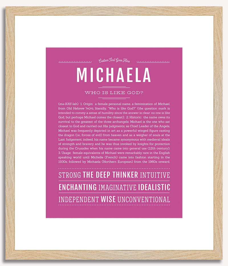 Michaela | Name Art Print