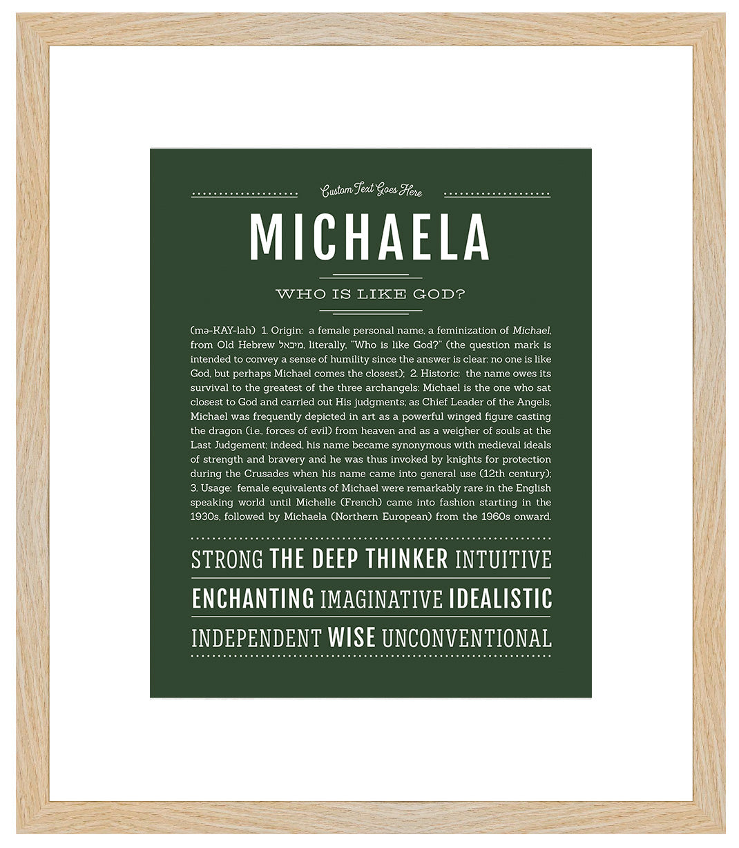 Michaela | Name Art Print