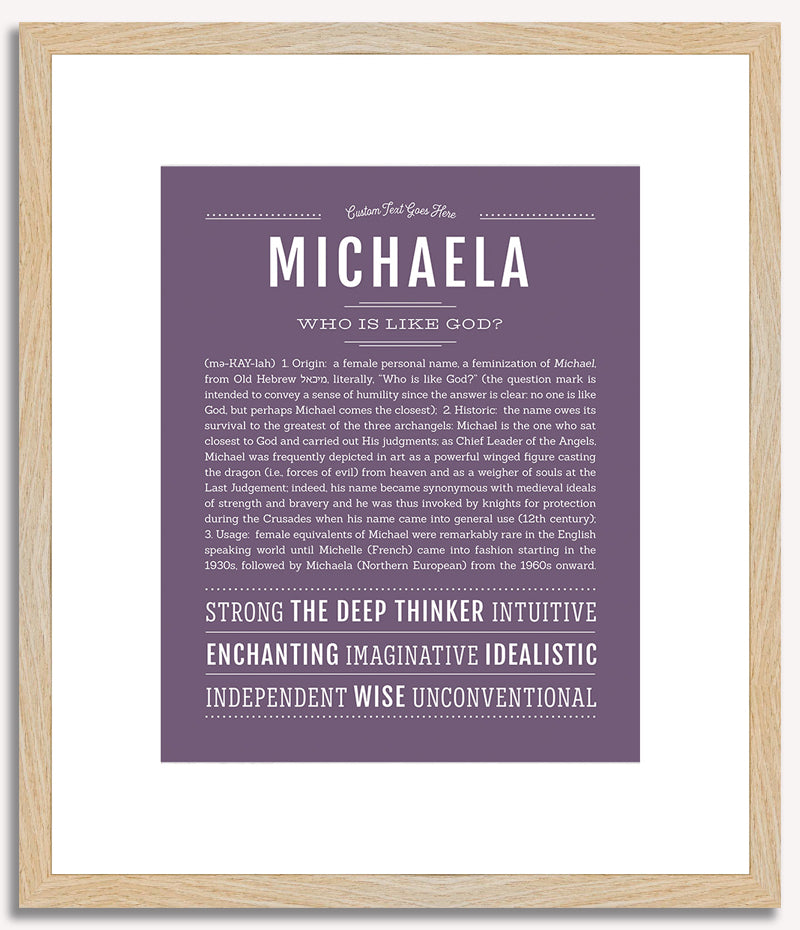 Michaela | Name Art Print