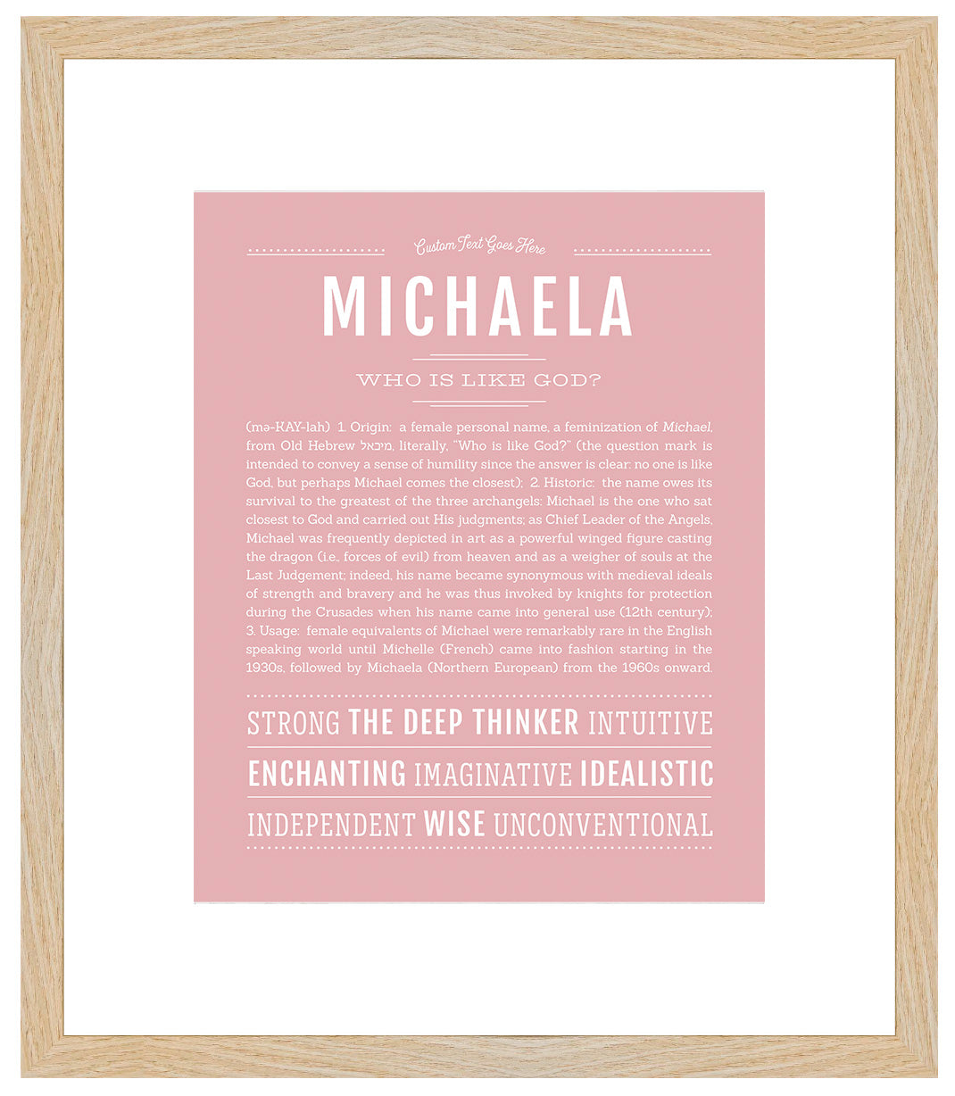 Michaela | Name Art Print