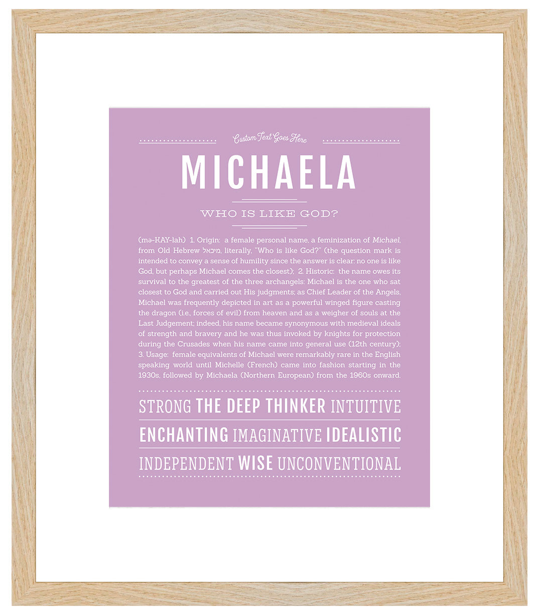 Michaela | Name Art Print