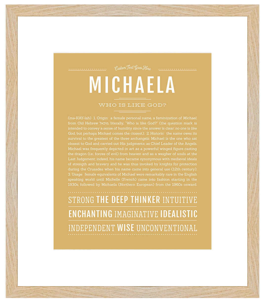 Michaela | Name Art Print