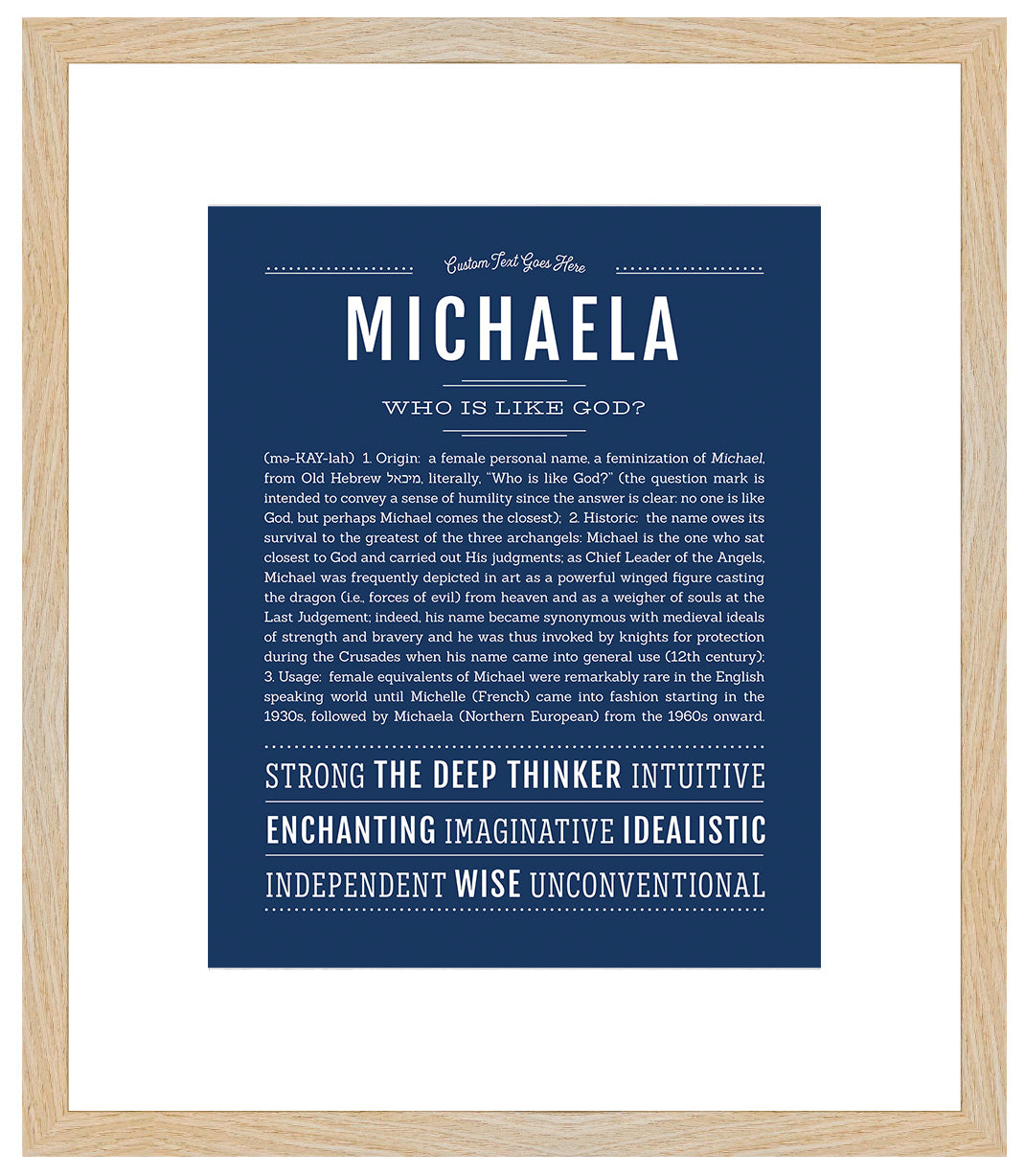 Michaela | Name Art Print