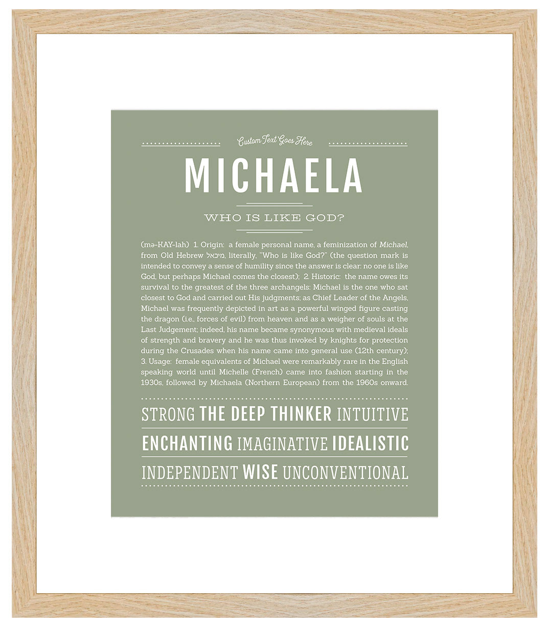 Michaela | Name Art Print