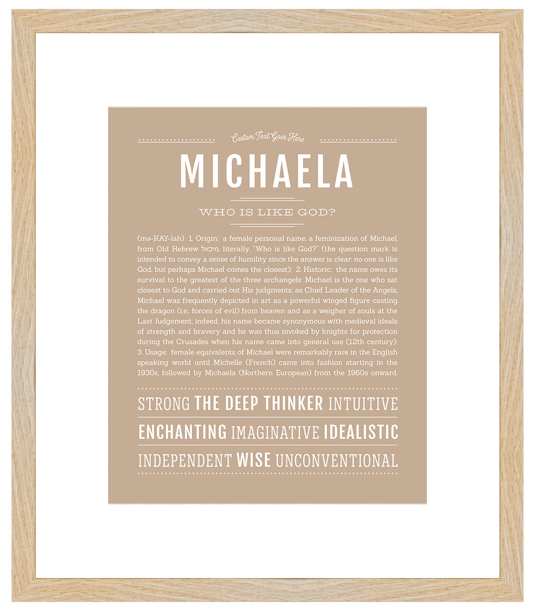 Michaela | Name Art Print