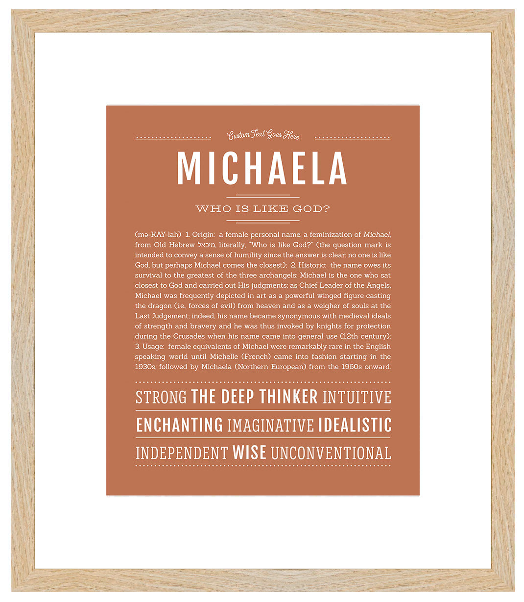 Michaela | Name Art Print