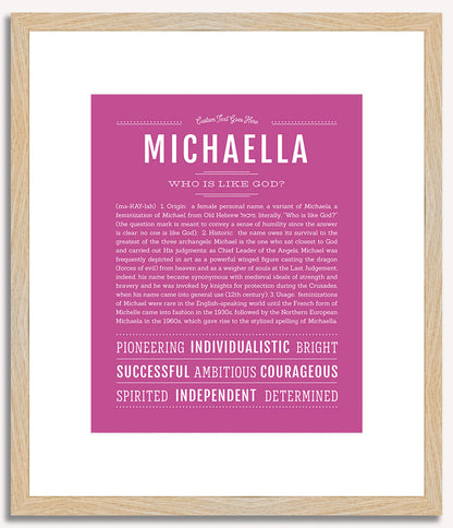 Michaella | Name Art Print